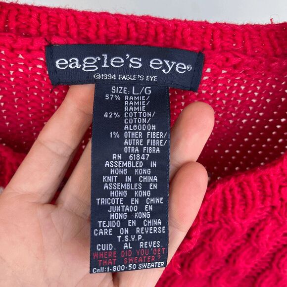 Vintage Dog-Themed Novelty Knit Cardigan by Eagle’s Eye - SZ L - Picture 6 of 12